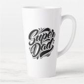 Super Dad Hero Typography Design-67888 Latte Mok (Rechts)