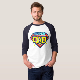 Super Dad - het ultieme held Raglan T-shirt