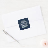 Super Dad Husband Hero Fathers Day Vierkante Sticker (Envelop)