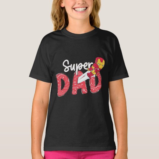 Super Dad - Iron Hero Edition T-shirt (Voorkant)
