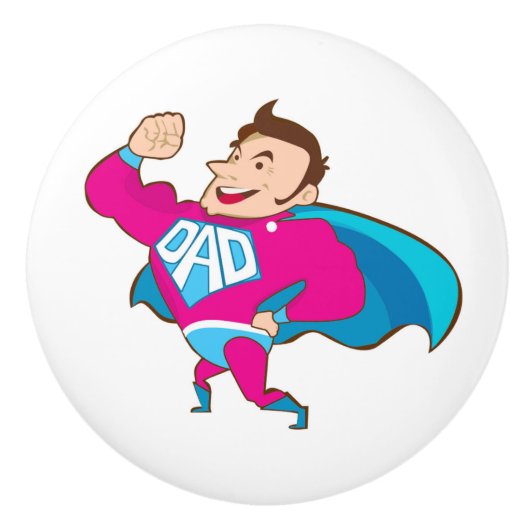 SUPER DAD KERAMISCHE KNOP (Voorkant)