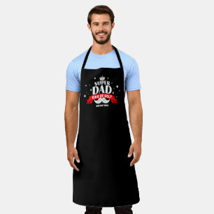 Super Dad King of the Grill Grillmaster Black Schort