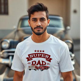 Super Dad, klassieke auto's T-shirt
