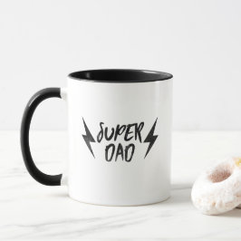 Super Dad Lightning Bolt Black Super Mok