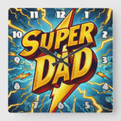 Super Dad: Lightning, Heroïsch eerbetoon Vierkante Klok (Voorkant)