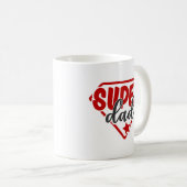 Super Dad Nutritional Label Koffiemok (Voorkant rechts)