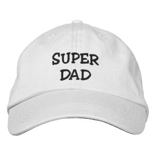 Super Dad Pet, Vaderdag Gift, Geborduurde Pet