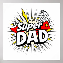 Super Dad Poster - Bold Wall Art voor je dagelijks