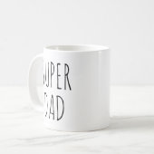 "Super Dad" RAE DUNN geïnspireerd Koffiemok (Voorkant links)