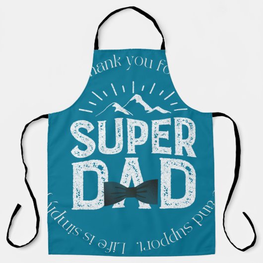 Super dad schort (Voorkant)