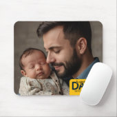 Super Dad Sinds Jaar Custom Baby en Vader Foto Muismat (Met muis)