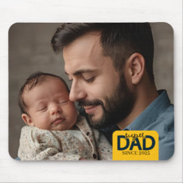 Super Dad Sinds Jaar Custom Baby en Vader Foto Muismat