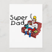 Super Dad (Slapen) Briefkaart (Voorkant)