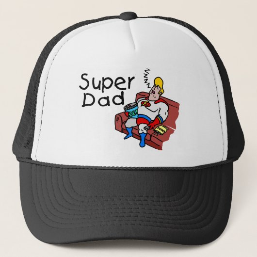 Super Dad (Slapen) Trucker Pet (Voorkant)