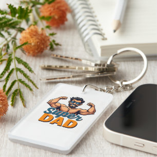 Super Dad Sleutelhanger - Grappig Vaderdag Cadeau