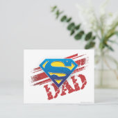 Super Dad Stripes Briefkaart (Staand voorkant)