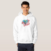 Super Dad Stripes Hoodie (Voorkant volledig)