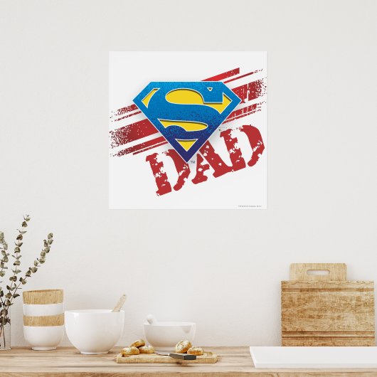 Super Dad Stripes Poster (Keuken)