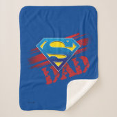 Super Dad Stripes Sherpa Deken (Voorkant)