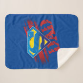 Super Dad Stripes Sherpa Deken (Voorkant (horizontaal))