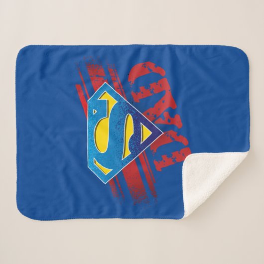 Super Dad Stripes Sherpa Deken (Voorkant (horizontaal))