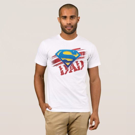 Super Dad Stripes T-shirt (Voorkant volledig)