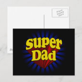 Super Dad, Superheld Red/Yellow/Blue Briefkaart (Voorkant / Achterkant)