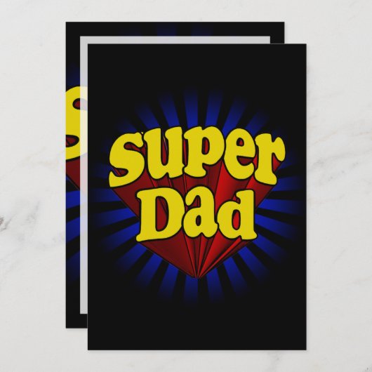 Super Dad, Superheld Red/Yellow/Blue Kaart (Voorkant / Achterkant)