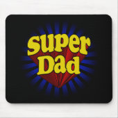 Super Dad, Superheld Red/Yellow/Blue Muismat (Voorkant)