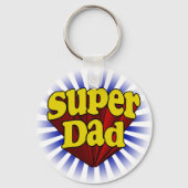 Super Dad, Superheld Red/Yellow/Blue Sleutelhanger (Achterkant)