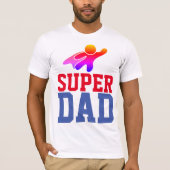 SUPER DAD SUPERHERO T-Shirts (Voorkant)