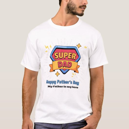 Super Dad T-shirt - Perfect Vaderdag Gift! (Voorkant)