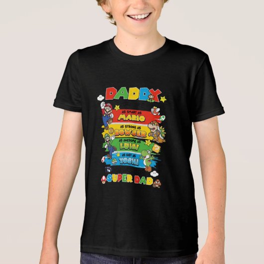 Super Dad Tribute Tri-Blend Shirt (Voorkant)