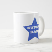 SUPER DAD | Vaderdag Blue Star Grote Koffiekop (Voorkant rechts)