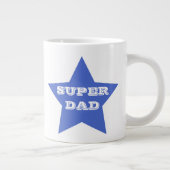 SUPER DAD | Vaderdag Blue Star Grote Koffiekop (Rechts)