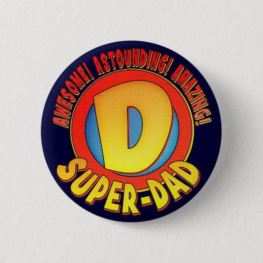Super Dad Vaderdag Button (Voorkant)