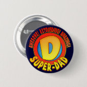 Super Dad Vaderdag Button (Voorkant /achterkant)