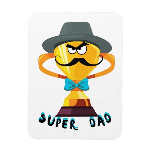 Super Dad vaderdag cadeau Magneet (Verticaal)