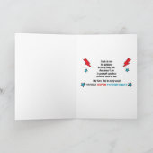 Super Dad Vaderdag Comic Book Theme Inside Art Kaart (Binnen)