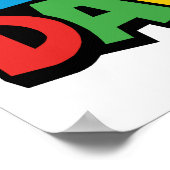 Super Daddio voor beste vader Poster (Hoek)