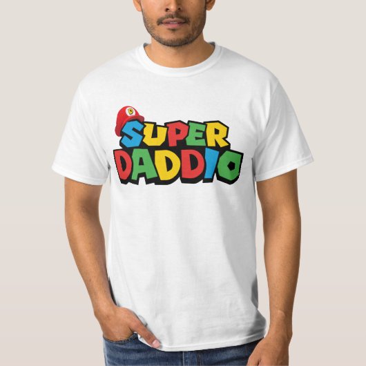 Super Daddio voor beste vader T-shirt (Voorkant)
