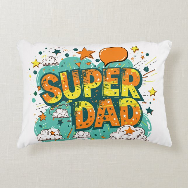 Super Dad's Cozy Corner Accent Kussen (Voorkant)