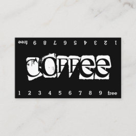 Super Danger Double Num Loyalty Coffee Punch Card