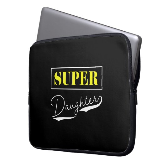 Super Daughter Laptop Sleeve (Voorkant Links)