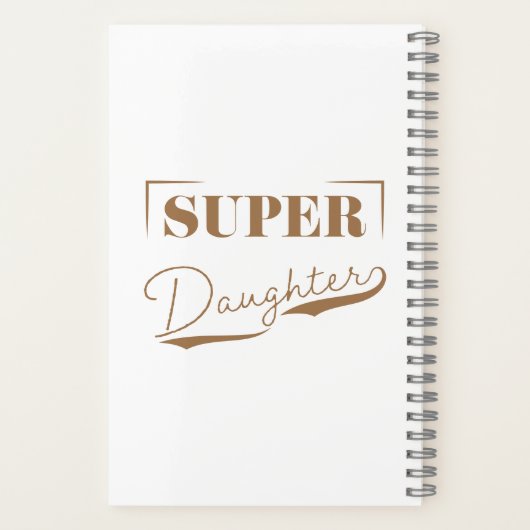 Super Daughter Notitieboek (Achterkant)