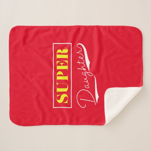 Super Daughter Sherpa Deken (Voorkant (horizontaal))