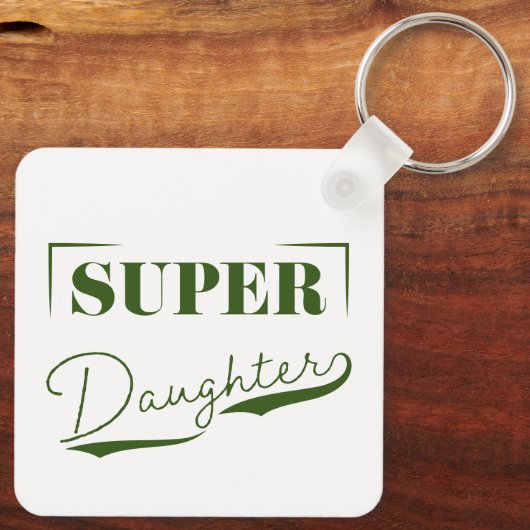 Super Daughter Sleutelhanger (Achterkant)