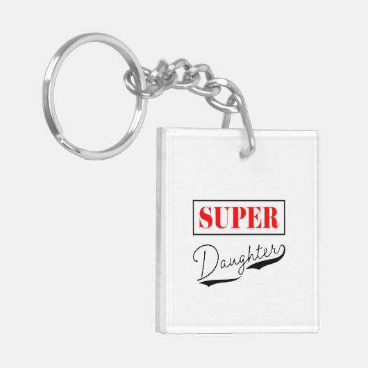 Super Daughter Sleutelhanger (Voorkant Links)