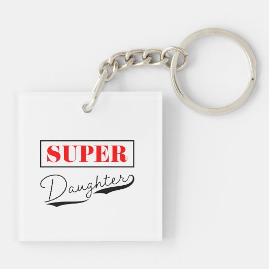Super Daughter Sleutelhanger (Achterkant)