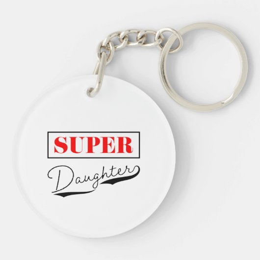 Super Daughter Sleutelhanger (Achterkant)